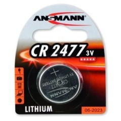 ANSMANN CR 2477 Li-Ion Coin Cell Battery | High Capacity & Long-lasting Power | Manufacturer Part No. 1516-0010